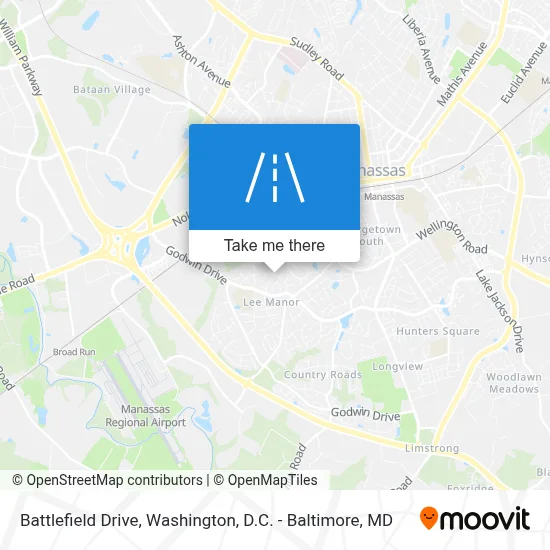 Battlefield Drive map