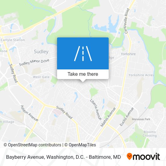 Mapa de Bayberry Avenue