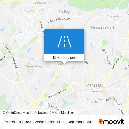Butternut Street map