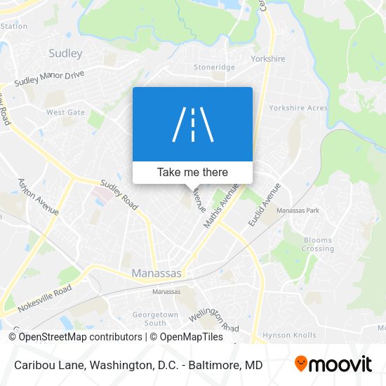 Caribou Lane map