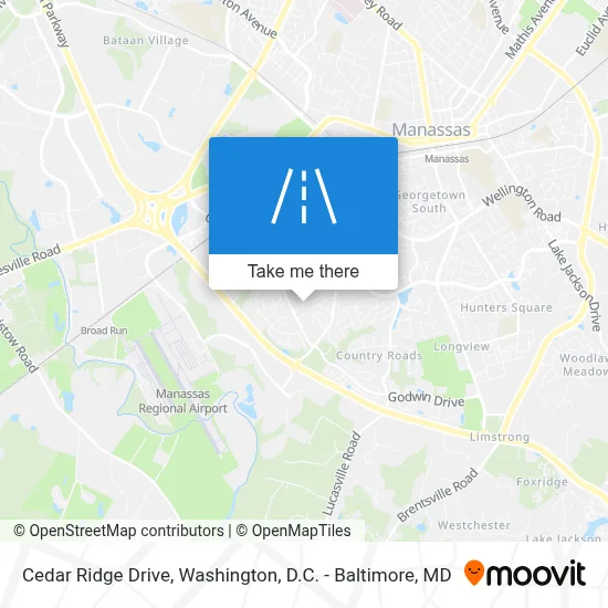 Cedar Ridge Drive map