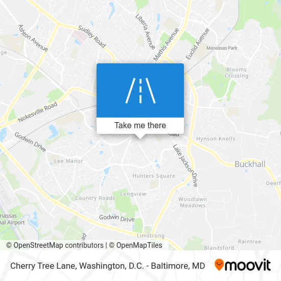 Cherry Tree Lane map