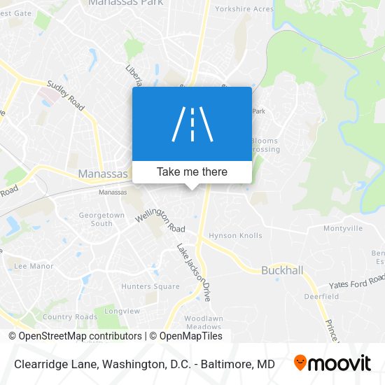 Clearridge Lane map