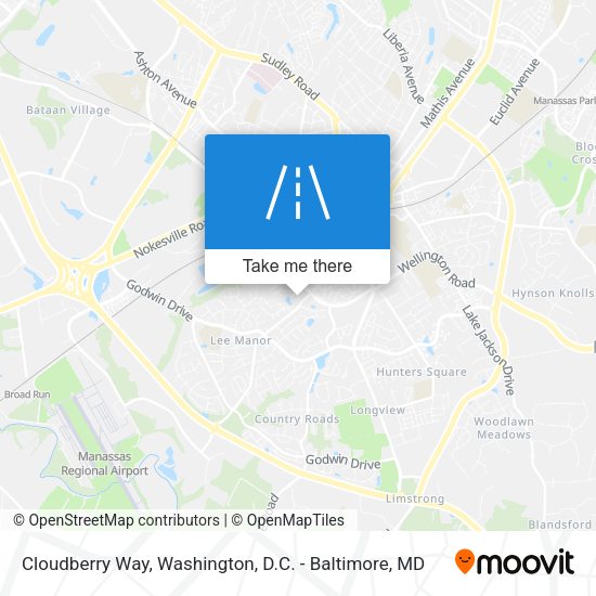 Cloudberry Way map