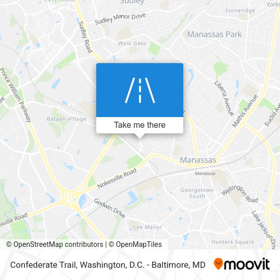 Confederate Trail map