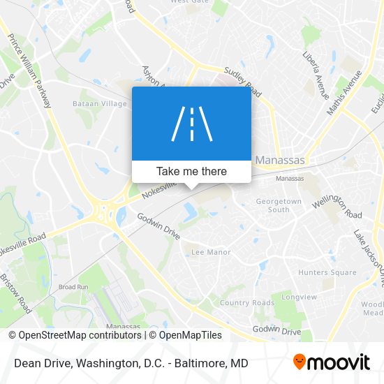 Dean Drive map