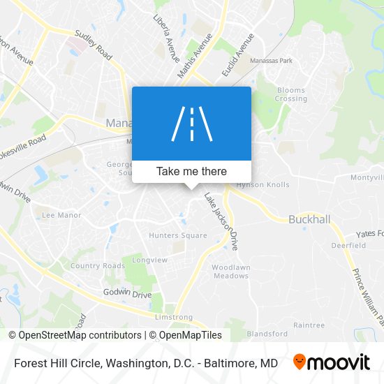 Mapa de Forest Hill Circle