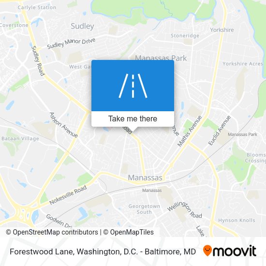 Forestwood Lane map