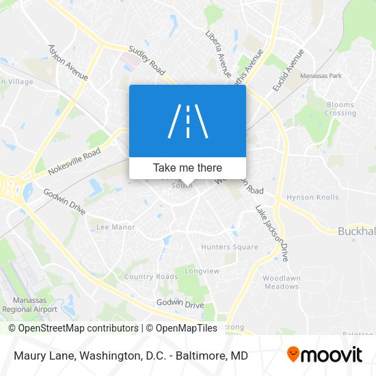 Maury Lane map