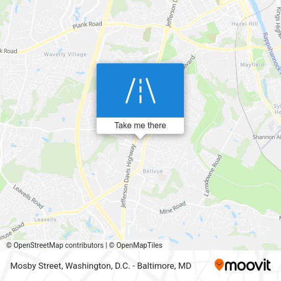 Mosby Street map