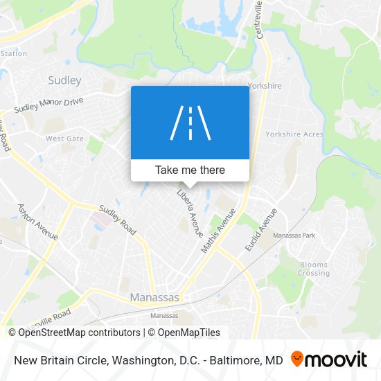New Britain Circle map