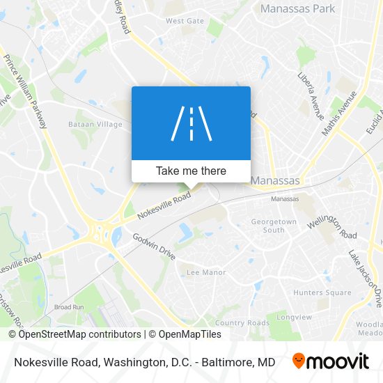 Nokesville Road map