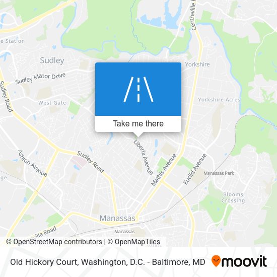 Mapa de Old Hickory Court