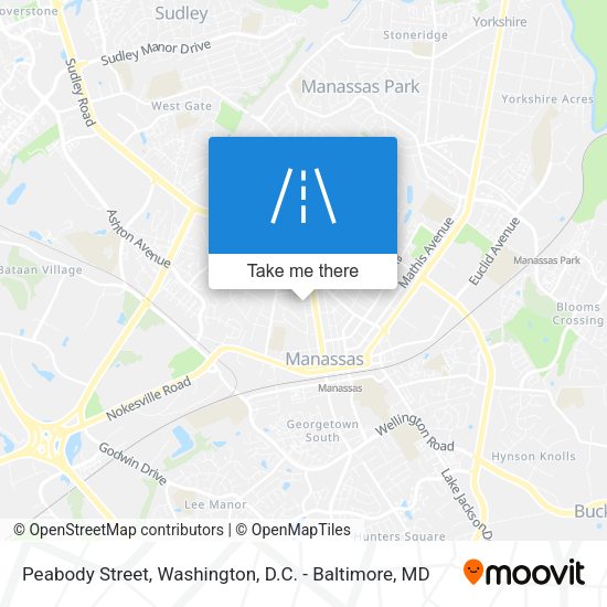 Peabody Street map