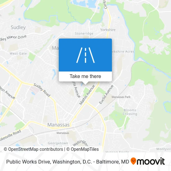 Public Works Drive map