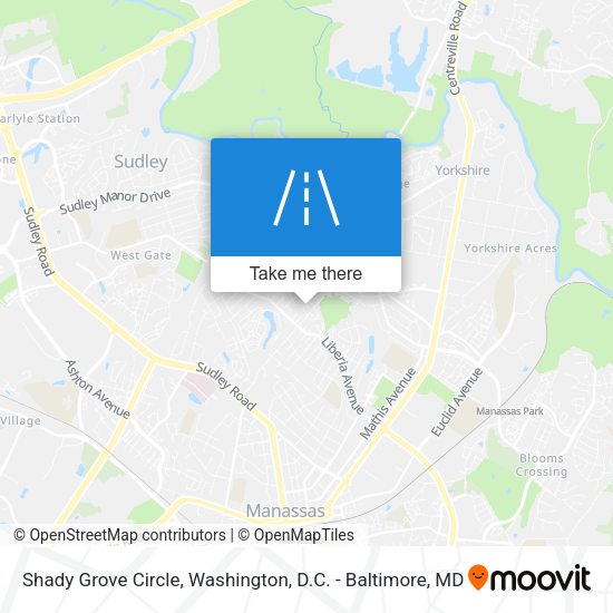 Mapa de Shady Grove Circle