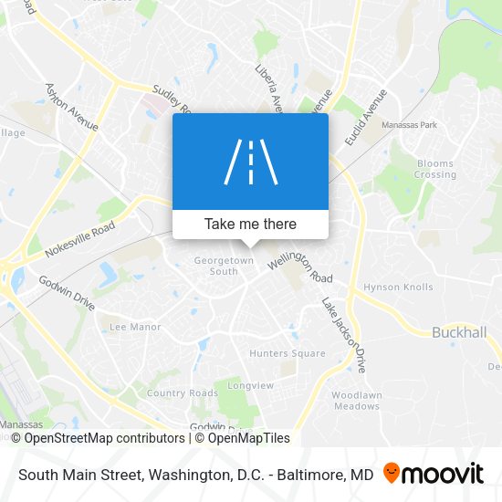South Main Street map