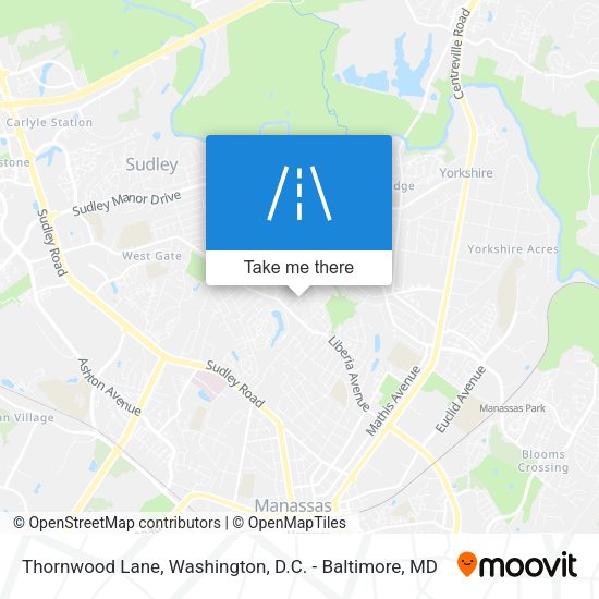 Thornwood Lane map