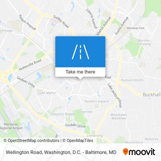 Wellington Road map