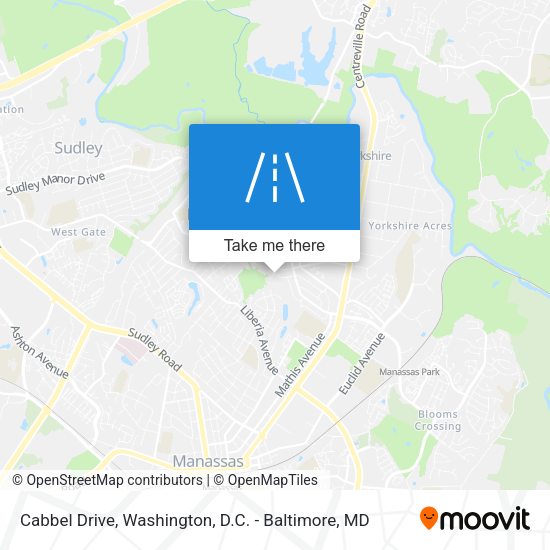Cabbel Drive map