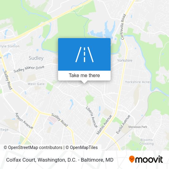 Mapa de Colfax Court