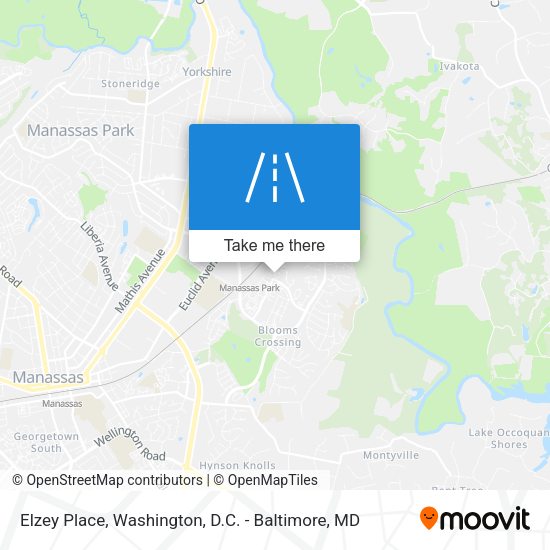 Elzey Place map