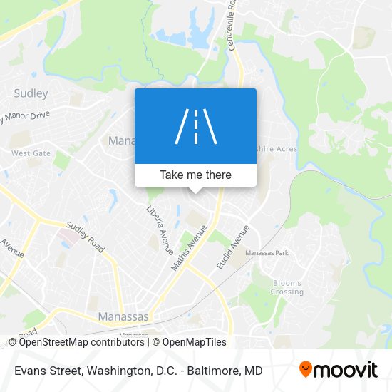 Evans Street map
