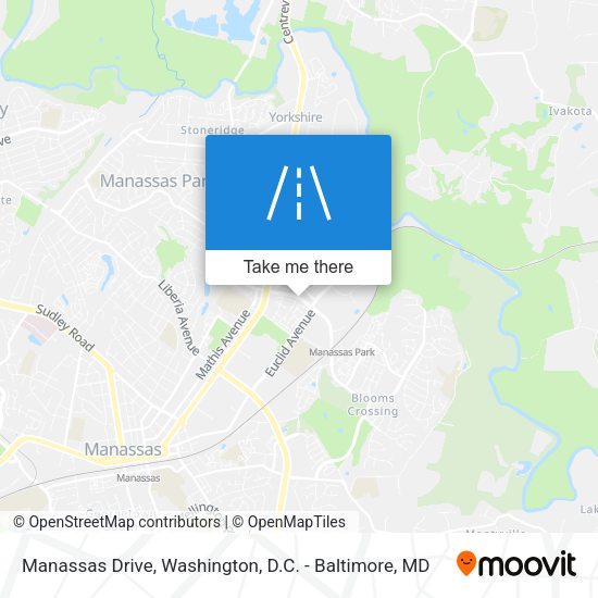 Manassas Drive map