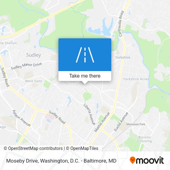 Moseby Drive map