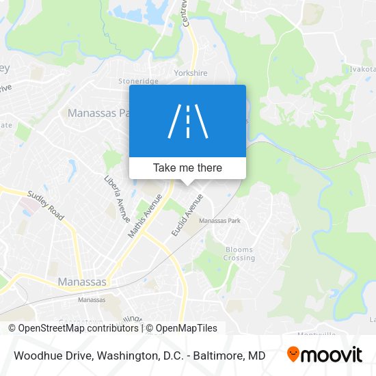 Woodhue Drive map