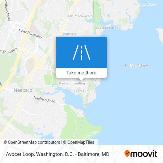 Avocet Loop map
