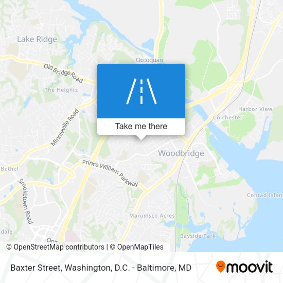 Baxter Street map