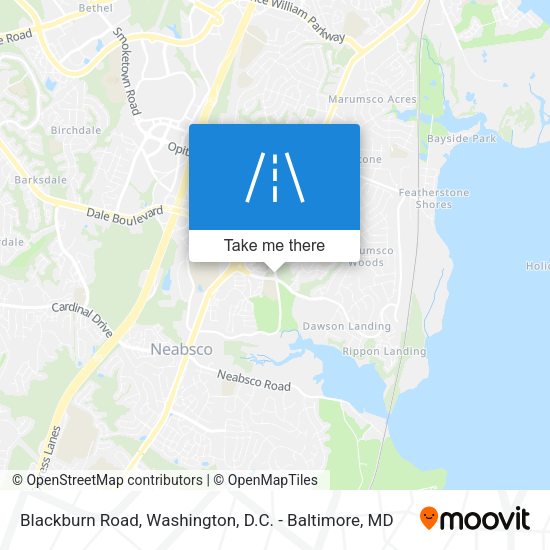 Blackburn Road map