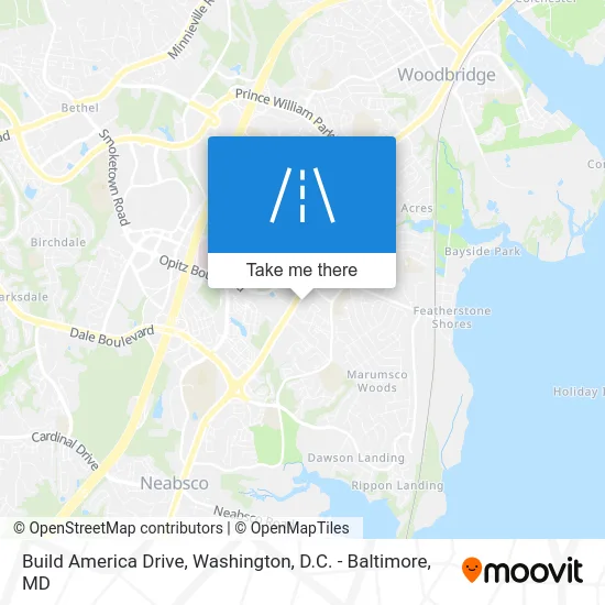 Build America Drive map