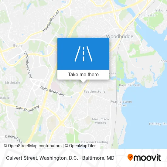Calvert Street map