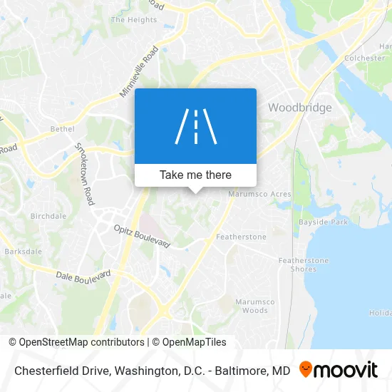 Chesterfield Drive map