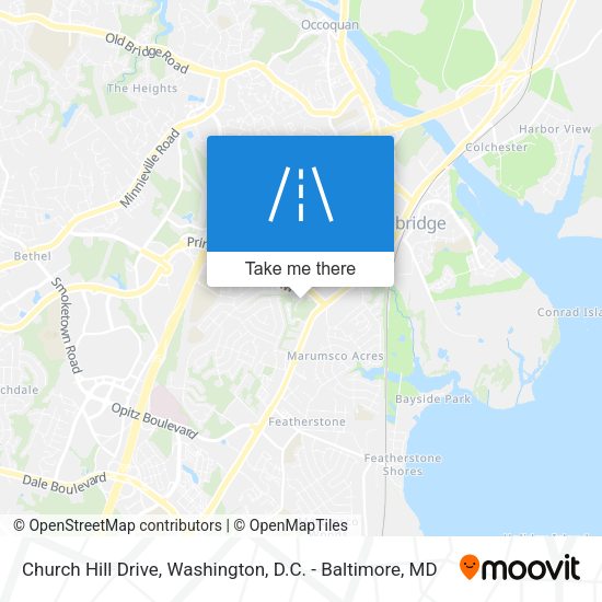Mapa de Church Hill Drive
