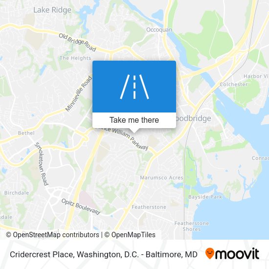 Mapa de Cridercrest Place