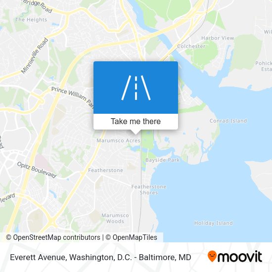 Mapa de Everett Avenue