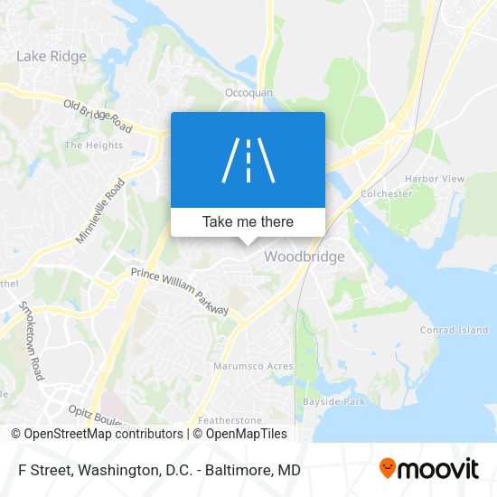 F Street map
