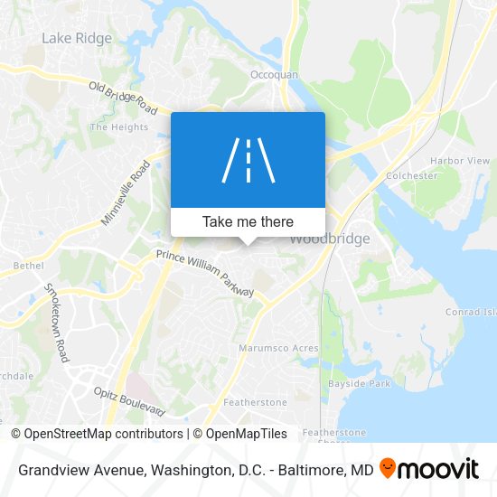Mapa de Grandview Avenue