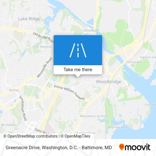 Greenacre Drive map