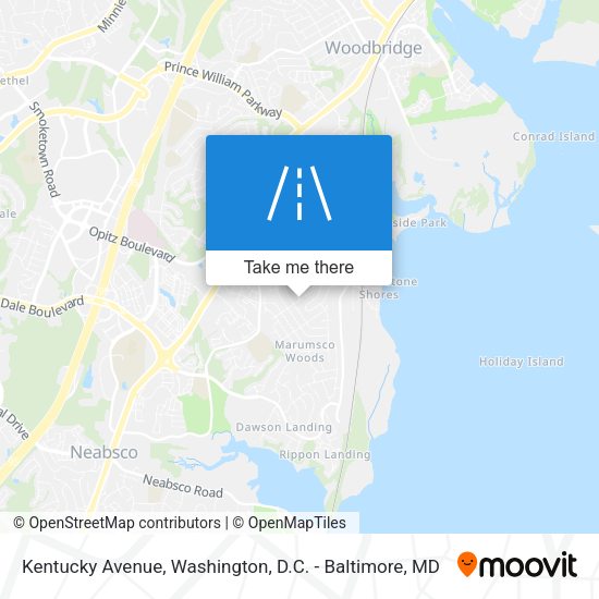 Kentucky Avenue map