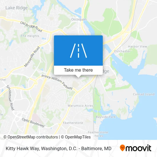 Kitty Hawk Way map