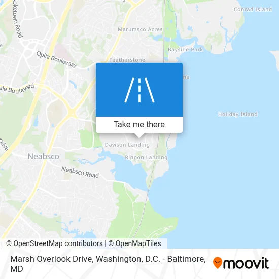 Marsh Overlook Drive map