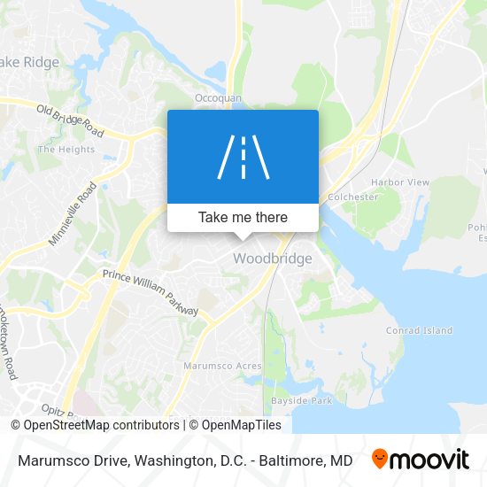 Marumsco Drive map