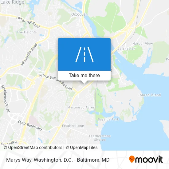 Marys Way map