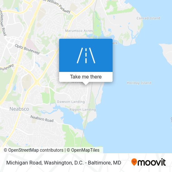 Mapa de Michigan Road