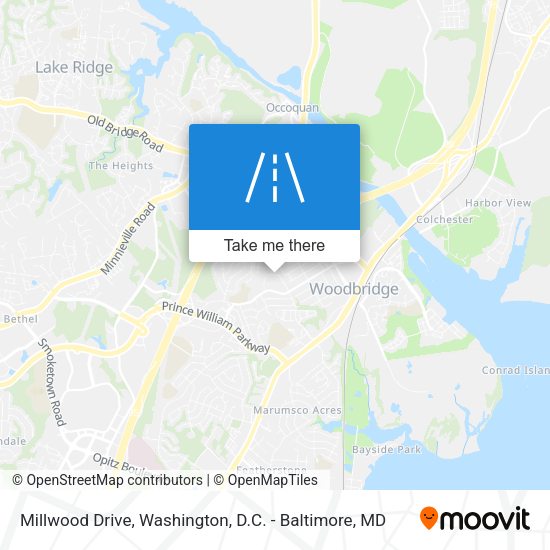 Millwood Drive map