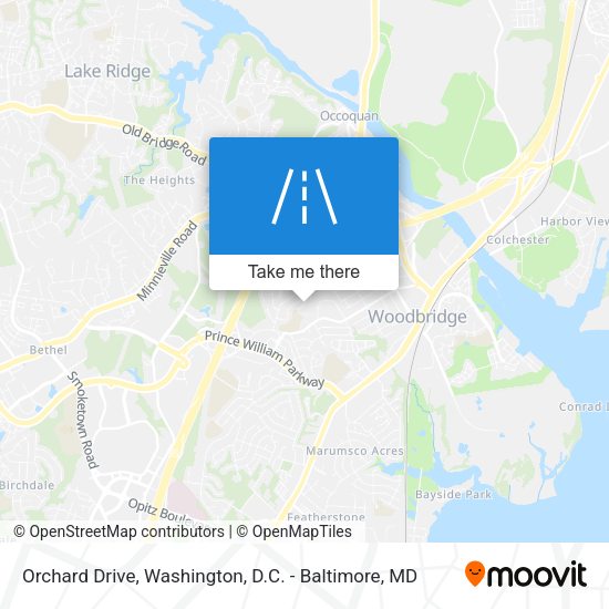 Orchard Drive map